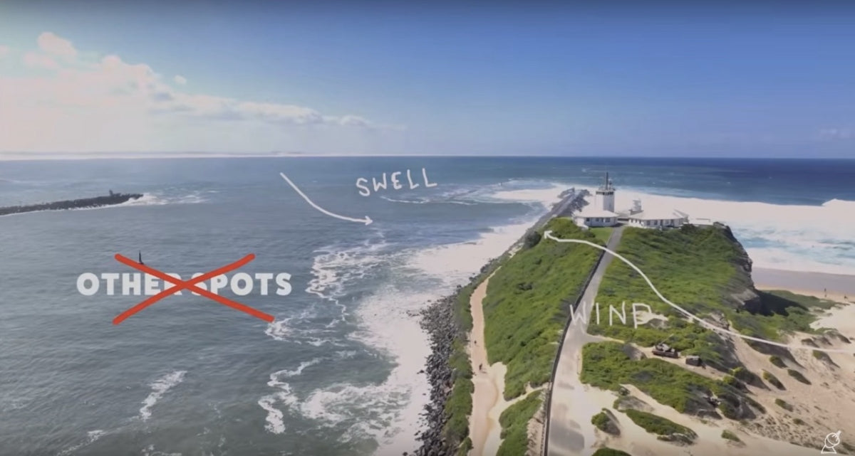 Dylan Graves und Craig Anderson surfen Newcastle Harbor, OZ