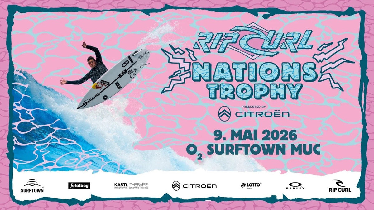 Rip Curl Nations Trophy 2026 - Internationaler Team-Event  in der o2 Surftown MUC