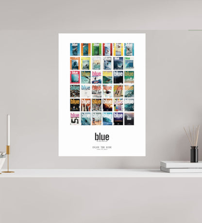 BLUE 25 Years Anniversary Poster - All Covers - Limited Edition