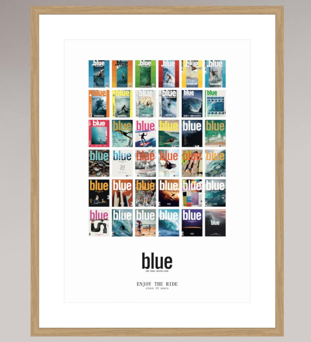 BLUE 25 Years Anniversary Poster - All Covers - Limited Edition