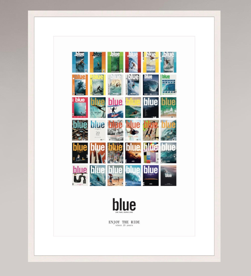 BLUE 25 Years Anniversary Poster - All Covers - Limited Edition