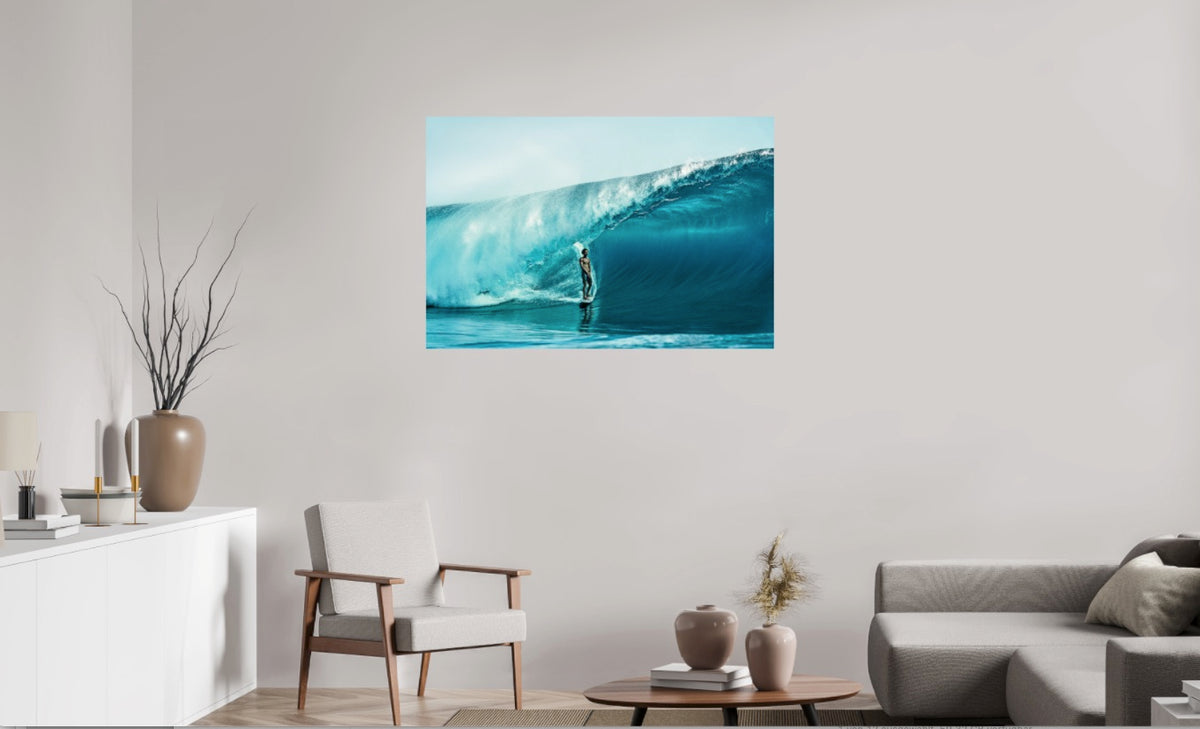 Matahi Drollet at Teahupoo - Fine Art Fotoprint -  Surf Bild von Tom Pearsall